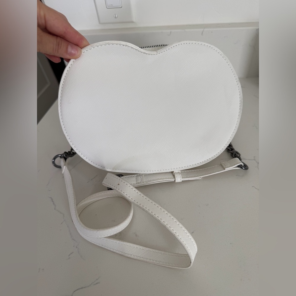 MAD Engine Fine by Me Jack O’ Lantern Crossbody Purse- White, adjustable strap! - Picture 3 of 6